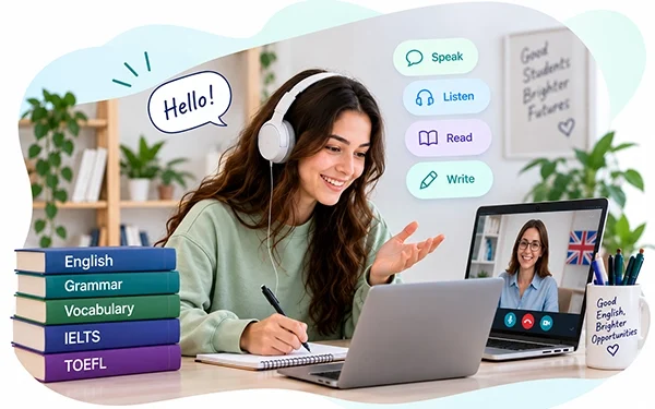 İngilizce online lesson edu